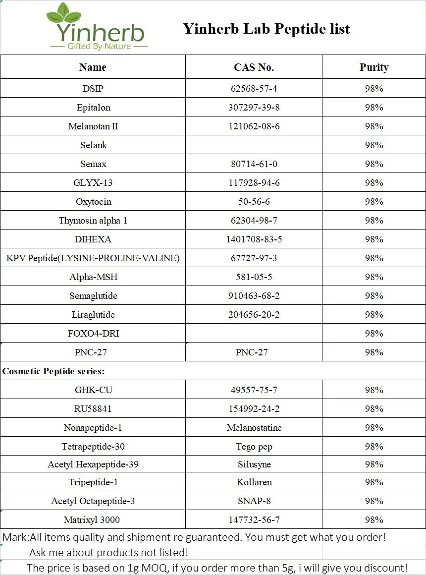 Cosmetic Ingredients Hexapeptide-9 Anti-Wrinkle Hexapeptide-9 CAS 1228371-11-6 Manufacturer/Supplier